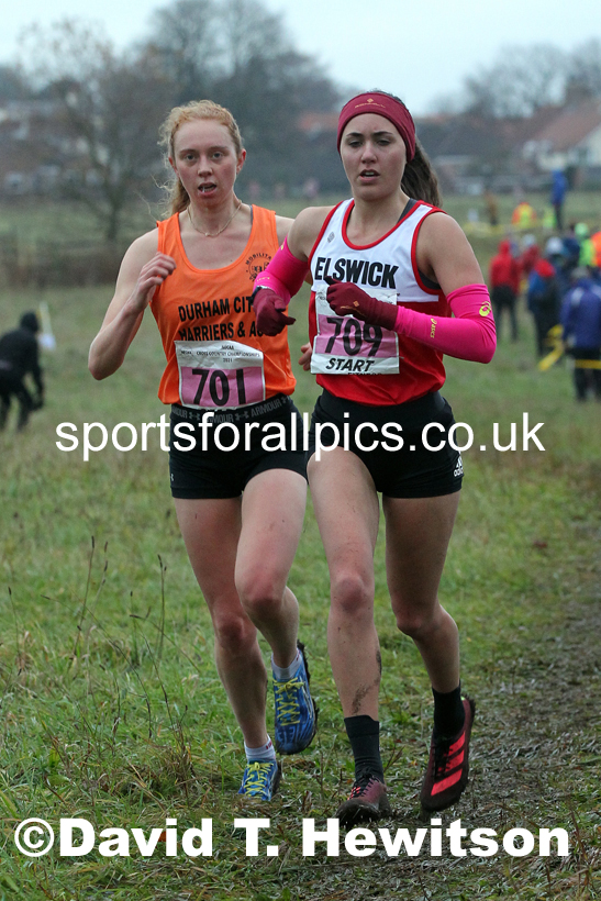 Senior women, 2021 North Eastern Cross Country Championships, Sedgefield. Photo: David T. Hewitson/Sports for All Pics
